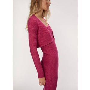 Zara Matching Set Dress Cardigan